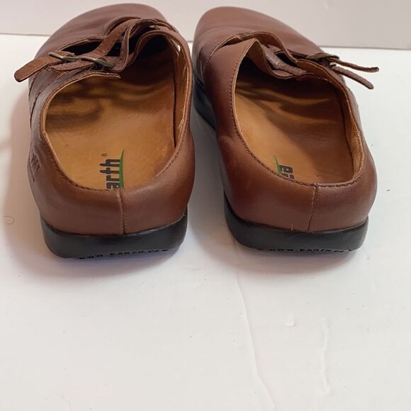 Earth Khama 2  Brown Leather clog Mule - Picture 5 of 10